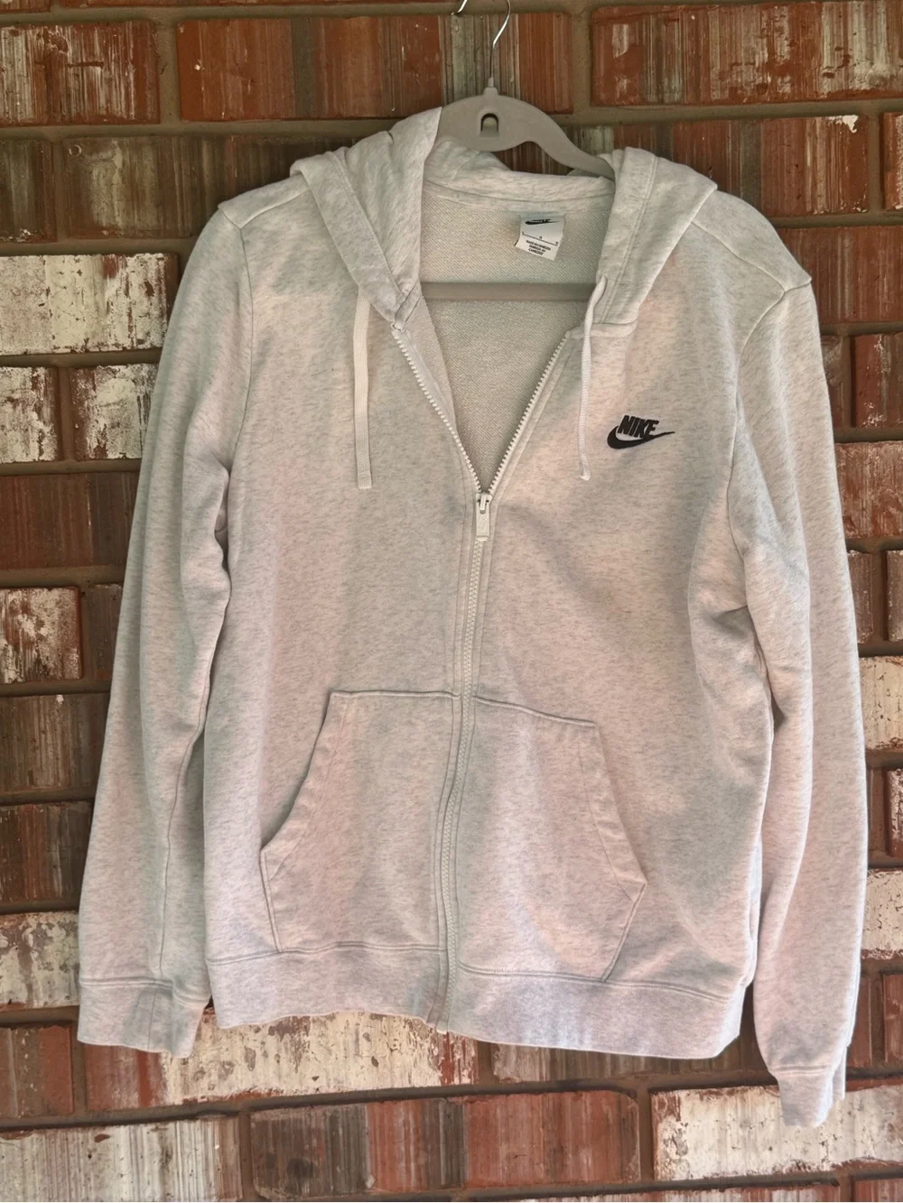 Nike Sportswear Full Zip Hoodie Heather Gray Women’s Large